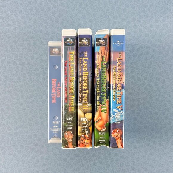 The Land Before Time VHS Lot (1-5) + Original – 90s Dinosaur Movie Collection - Picture 4 of 10